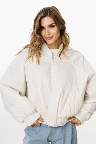 Куртка EOLA 3034 молочный/голубой - фото 1