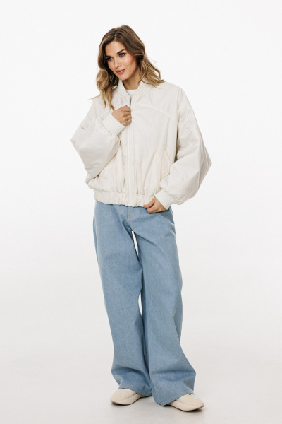 Куртка EOLA 3034 молочный/голубой - фото 17