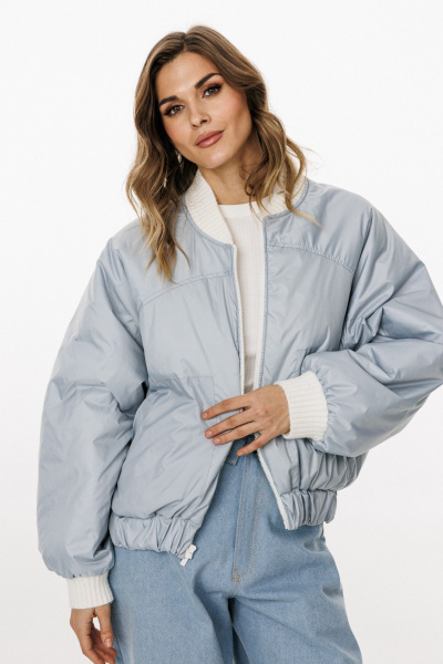 Куртка EOLA 3034 молочный/голубой - фото 3