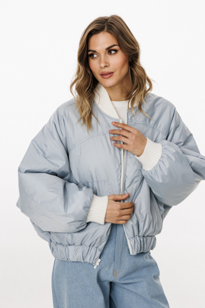Куртка EOLA 3034 молочный/голубой - фото 11