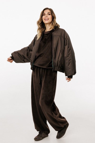 Куртка EOLA 3034 шоколад/т.изумруд - фото 25