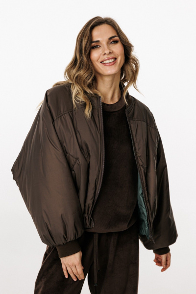 Куртка EOLA 3034 шоколад/т.изумруд - фото 23