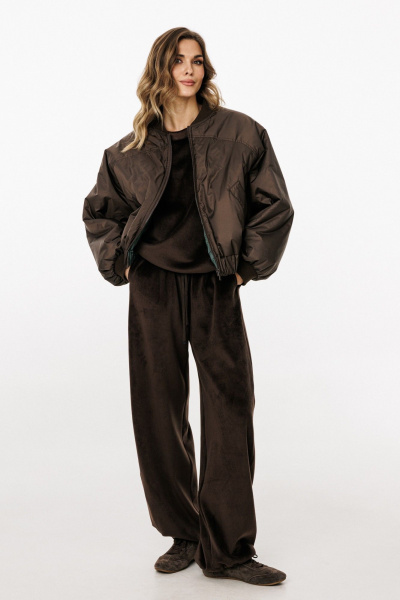 Куртка EOLA 3034 шоколад/т.изумруд - фото 19