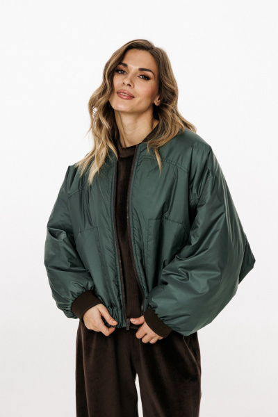 Куртка EOLA 3034 шоколад/т.изумруд - фото 9