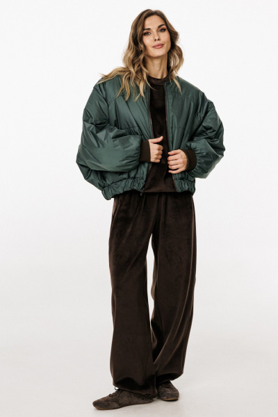 Куртка EOLA 3034 шоколад/т.изумруд - фото 6