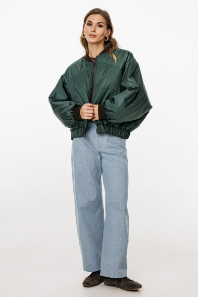 Куртка EOLA 3034.1 шоколад/т.изумруд - фото 7