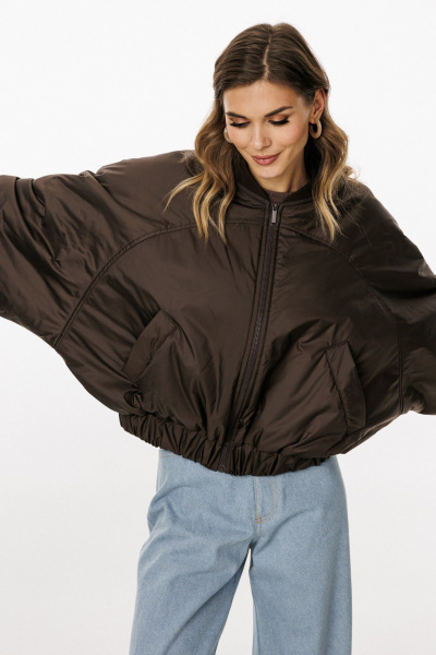 Куртка EOLA 3034.1 шоколад/т.изумруд - фото 4