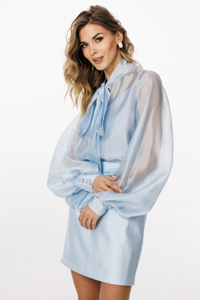 Блуза, топ EOLA 3035 голубой - фото 4