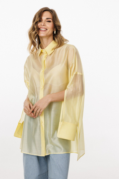 Блуза EOLA 3036 сливочное_масло - фото 10