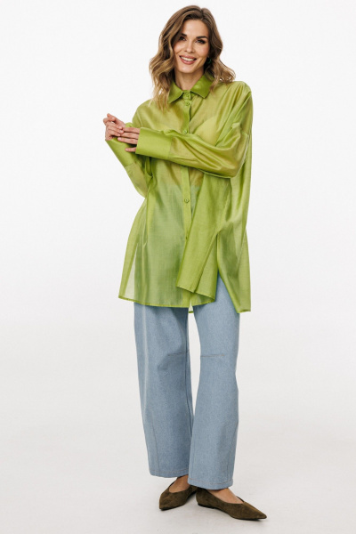 Блуза EOLA 3036 трава - фото 4