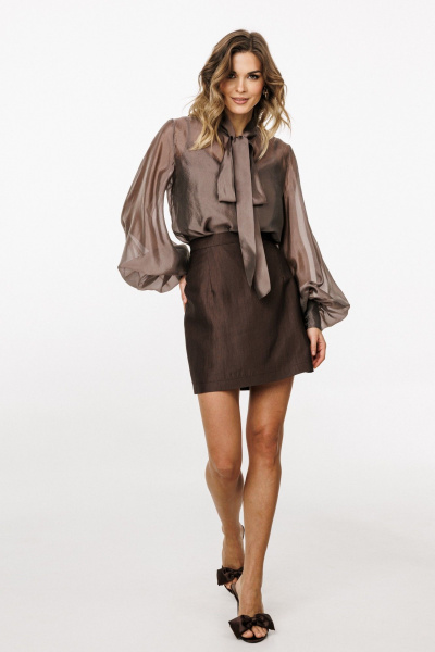 Юбка EOLA 3040.1 шоколад - фото 4