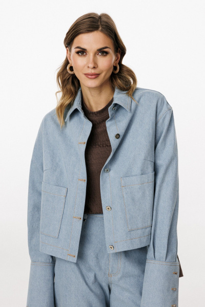 Блуза EOLA 3042.1 голубой - фото 6