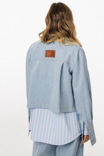 Блуза EOLA 3042.2 голубой - фото 12