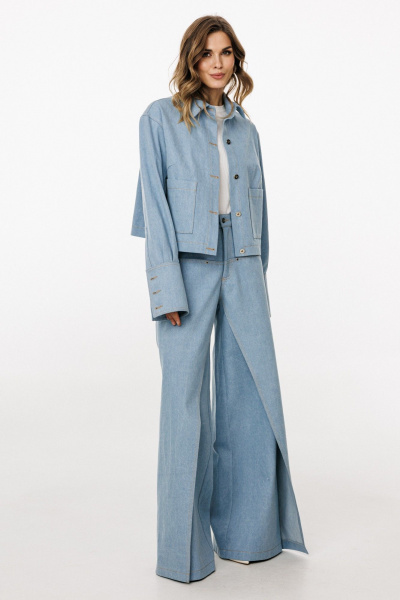 Блуза EOLA 3042.3 голубой - фото 4