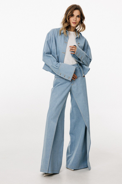 Блуза EOLA 3042.3 голубой - фото 2