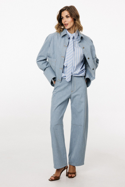 Брюки EOLA 3043.5 голубой - фото 1