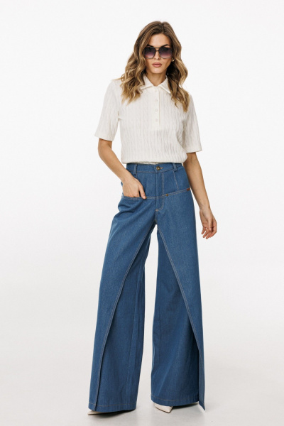 Брюки EOLA 3044 темно-голубой - фото 2