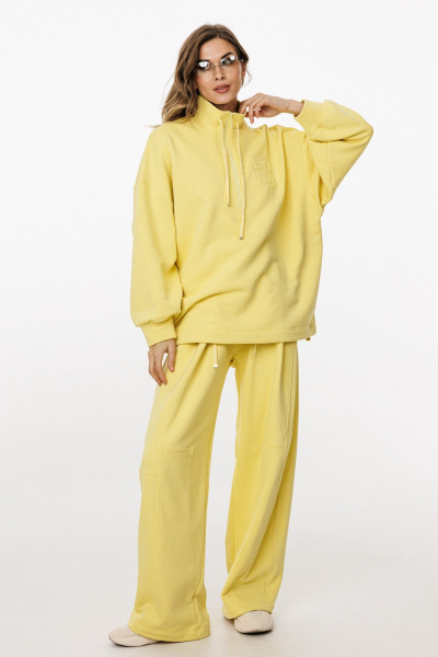 Брюки, джемпер EOLA 3048 темное_сливочное_масло - фото 10