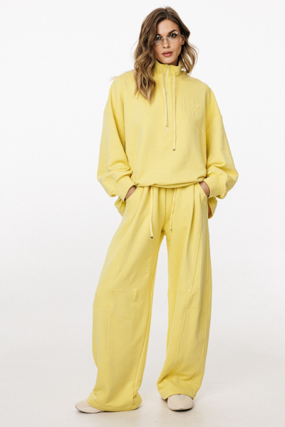 Брюки, джемпер EOLA 3048 темное_сливочное_масло - фото 3