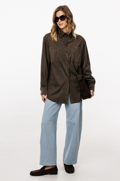 Блуза EOLA 3051 шоколад - фото 4