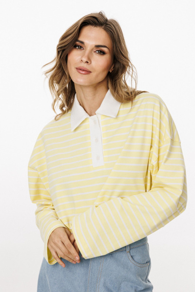 Джемпер EOLA 3052 лимонный_в_полоску - фото 5