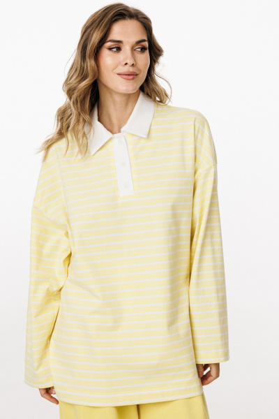 Джемпер EOLA 3052.1 лимонный_в_полоску - фото 15