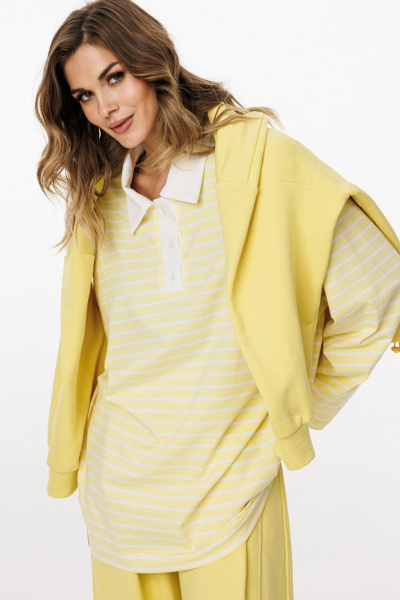 Джемпер EOLA 3052.1 лимонный_в_полоску - фото 12