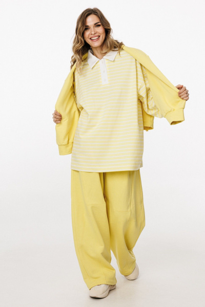 Джемпер EOLA 3052.1 лимонный_в_полоску - фото 11