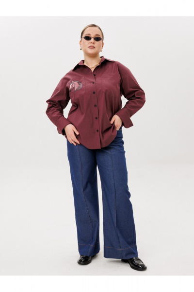 Брюки AVA fashion М-173 синий - фото 8