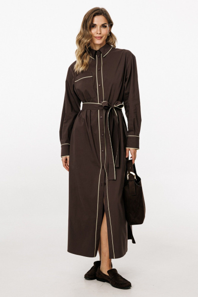 Платье EOLA 3057 шоколад - фото 1