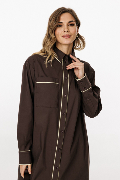 Платье EOLA 3057 шоколад - фото 12