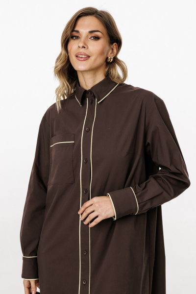 Платье EOLA 3057 шоколад - фото 11