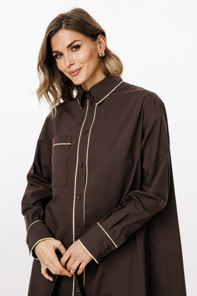 Платье EOLA 3057 шоколад - фото 9