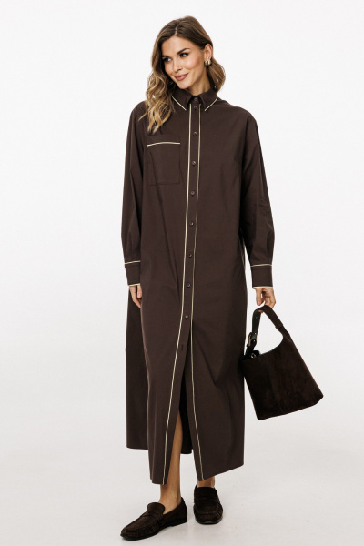 Платье EOLA 3057 шоколад - фото 3