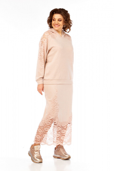 Джемпер, юбка Диомант 2146 розовый - фото 11