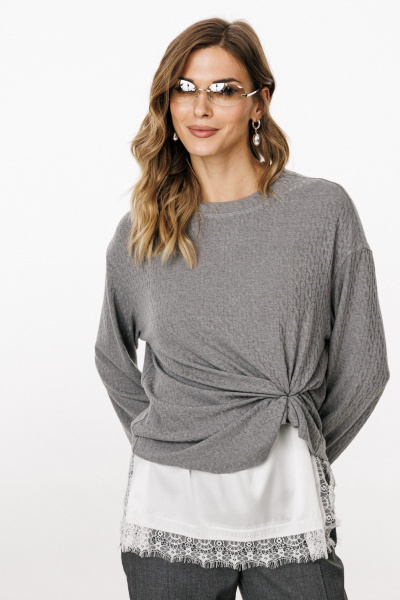 Джемпер EOLA 3059 серый - фото 7