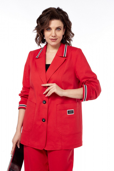 Брюки, жакет Jurimex 3470 красный - фото 4