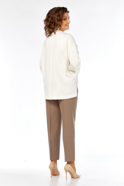 Брюки, джемпер Jurimex 3464 молоко-темно-бежевый - фото 7