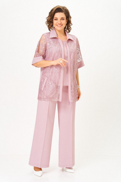 Брюки, кардиган, топ Svetlana-Style 2119 розовый - фото 1