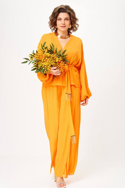 Блуза, брюки Anastasia 1063.1 апельсиновый - фото 7