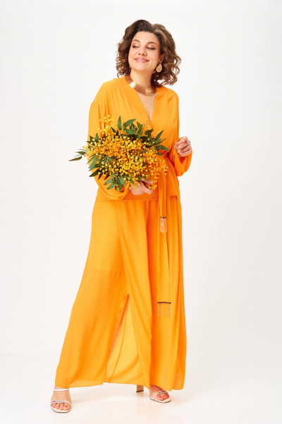 Блуза, брюки Anastasia 1063.1 апельсиновый - фото 6