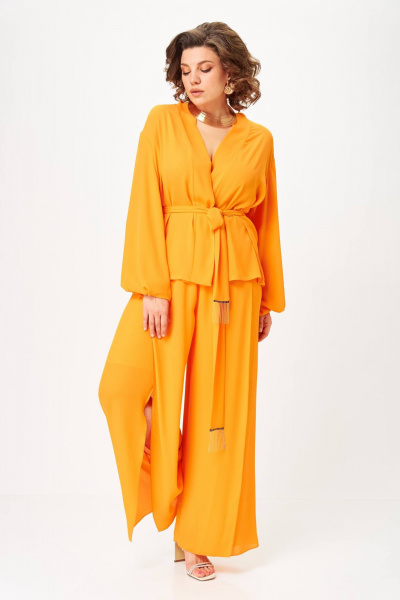 Блуза, брюки Anastasia 1063.1 апельсиновый - фото 4