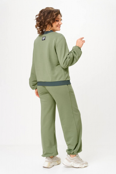 Брюки, джемпер Anastasia 1317 олива - фото 6