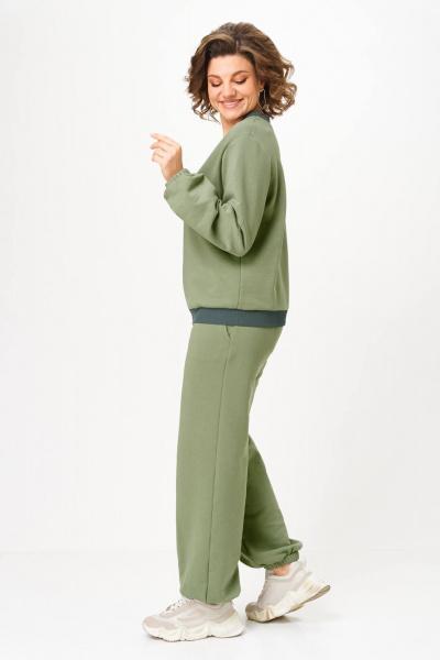 Брюки, джемпер Anastasia 1317 олива - фото 5