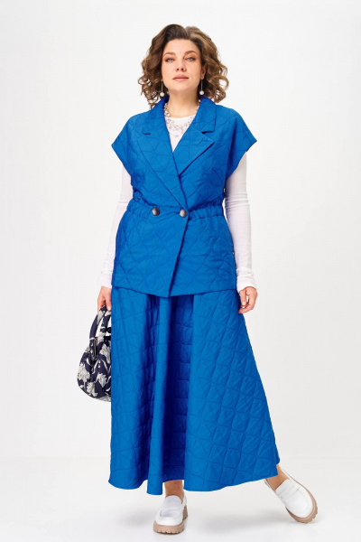 Жилет, юбка Anastasia 1325 индиго - фото 7