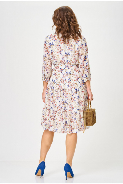 Платье Твой имидж 2340 молочный_с_принтом - фото 3