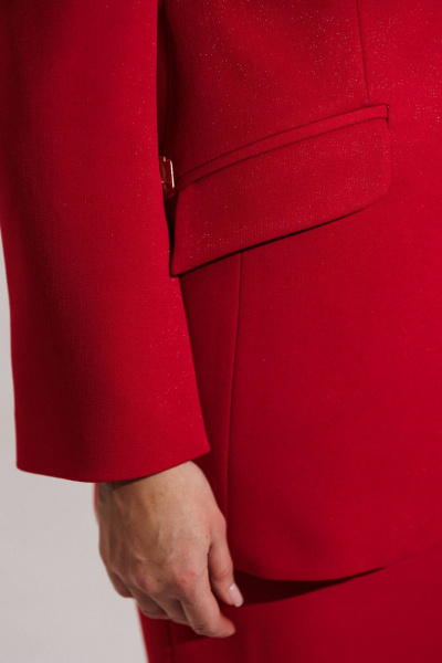 Жакет, платье Мода Юрс 26-2959 красный - фото 7