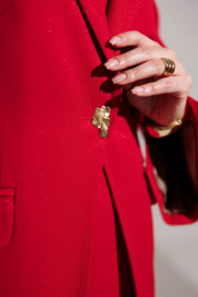 Жакет, платье Мода Юрс 26-2959 красный - фото 6