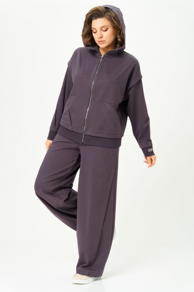 Брюки, бомбер Bonna Image 1023/1 серо-фиолетовый - фото 16