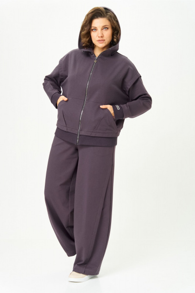 Брюки, бомбер Bonna Image 1023/1 серо-фиолетовый - фото 15